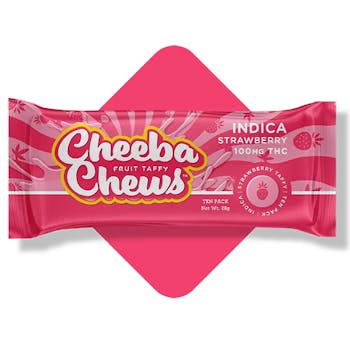 Cheeba Chews | Strawberry Indica 100mg Rec